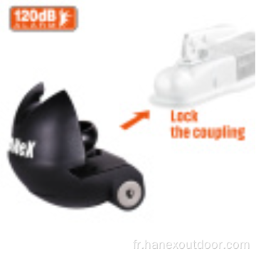 Coupleur verrouillage 120db Remorque d&#39;alarme Attelage Coupleur de coupleur